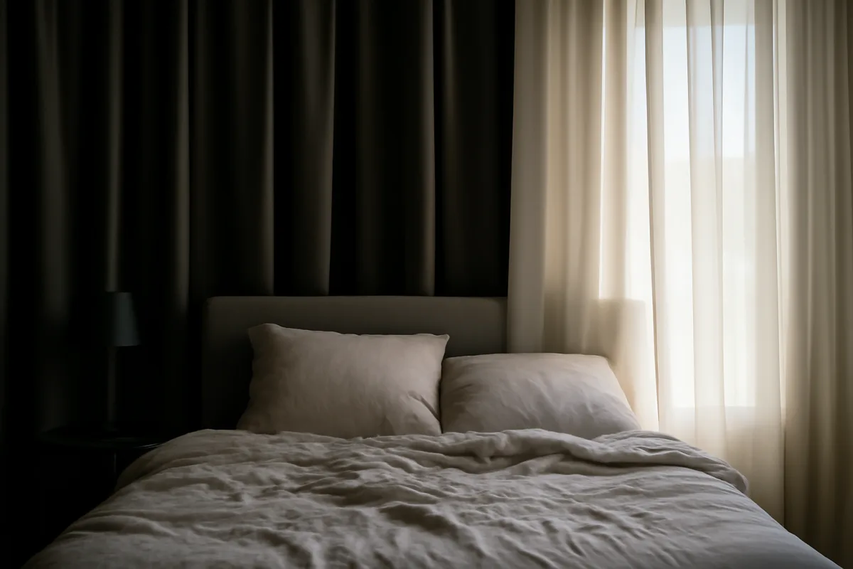 Tende oscuranti per camera da letto: differenze con le filtranti che ti stupiranno
